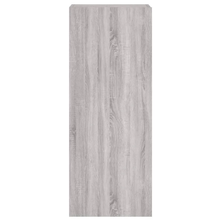 Meuble TV mural sonoma gris 40,5x30x102 cm bois d'ingénierie - 7