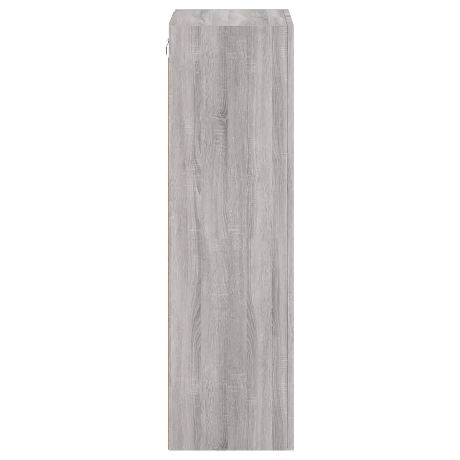 Meuble TV mural sonoma gris 40,5x30x102 cm bois d'ingénierie - 8