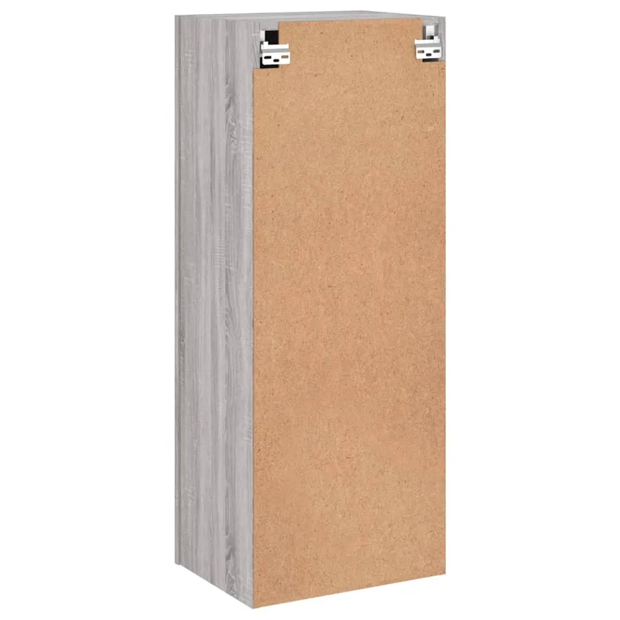 Meuble TV mural sonoma gris 40,5x30x102 cm bois d'ingénierie - 9
