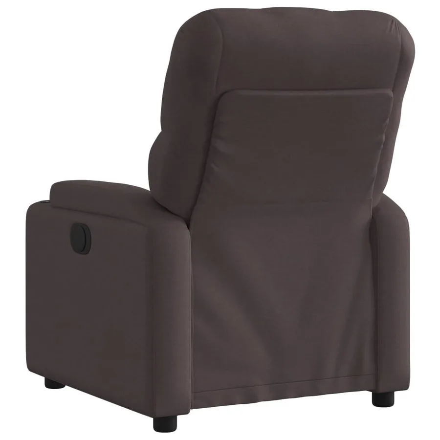 Fauteuil inclinable Marron foncé Tissu - 3