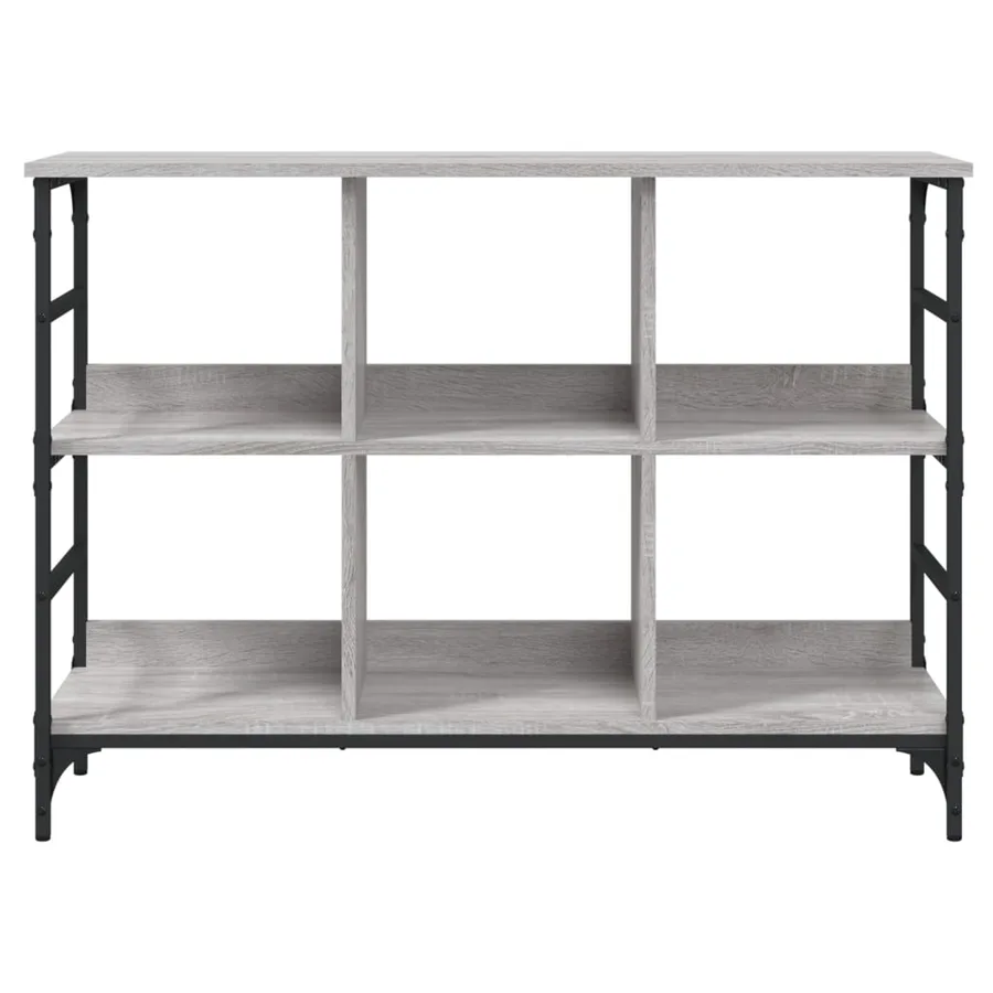 Buffet sonoma gris 102x32x73,5 cm bois d'ingénierie - 4