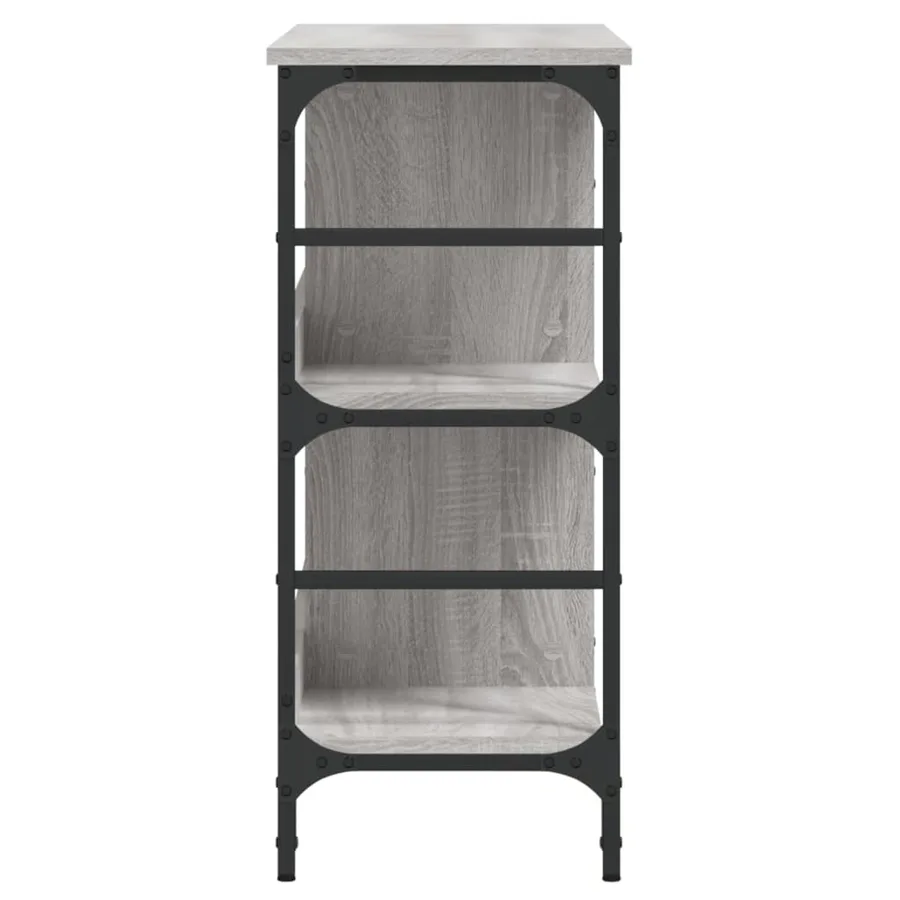 Buffet sonoma gris 102x32x73,5 cm bois d'ingénierie - 5
