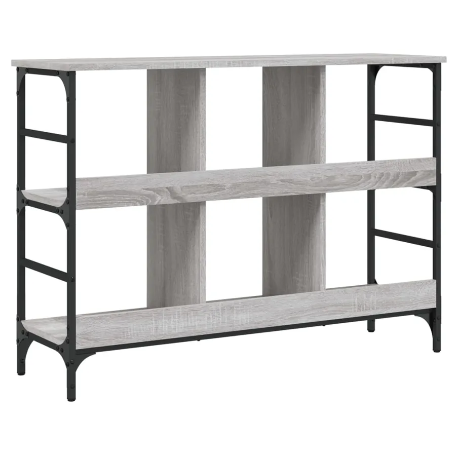 Buffet sonoma gris 102x32x73,5 cm bois d'ingénierie - 6