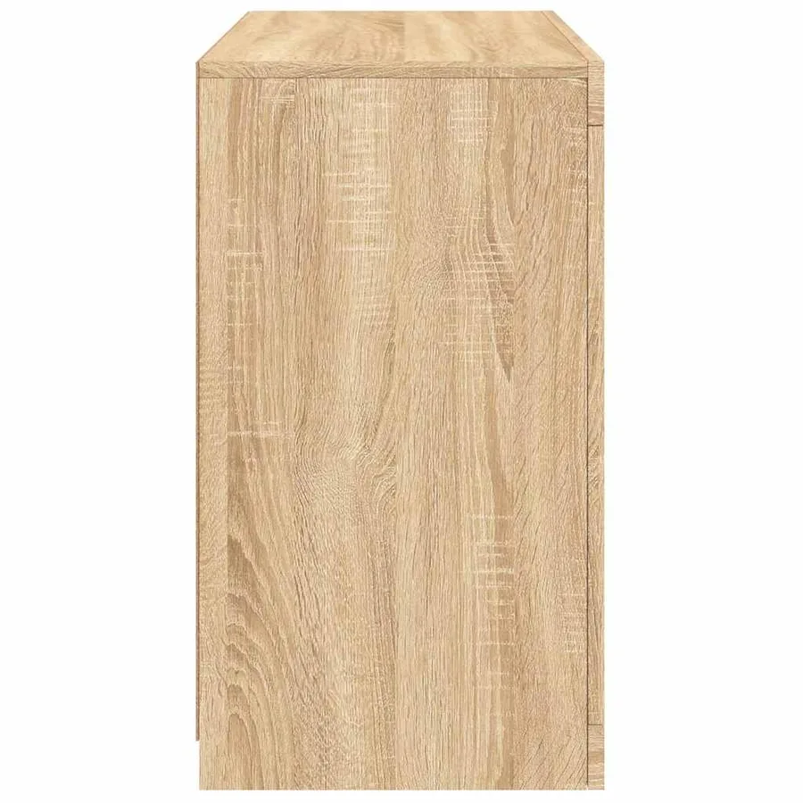 Buffet avec lumières LED chêne sonoma 60,5x37x67 cm - 8