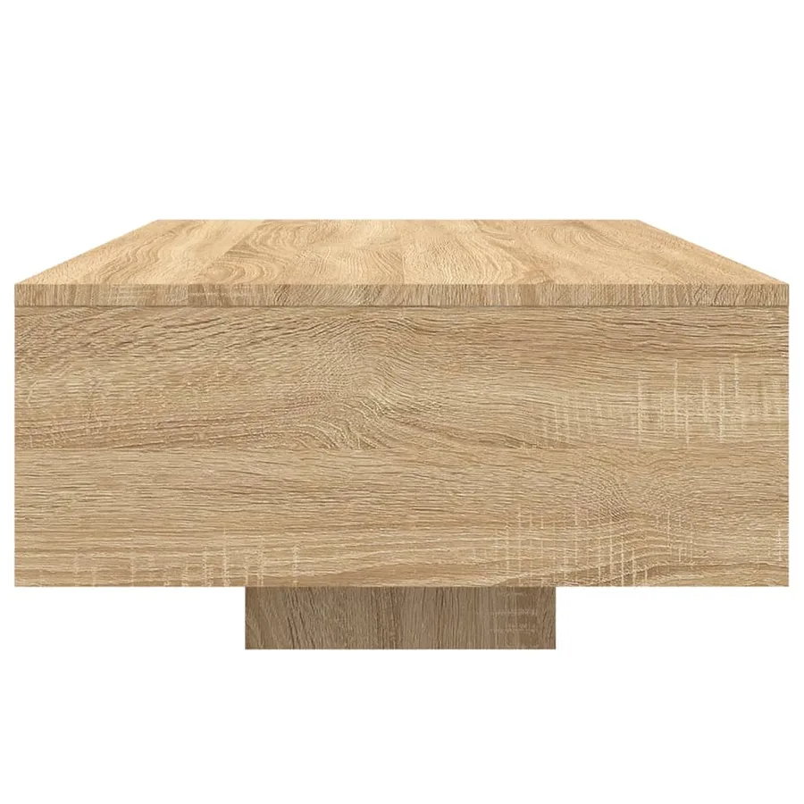 Table basse avec lumières LED chêne sonoma 85x55x31 cm - 6