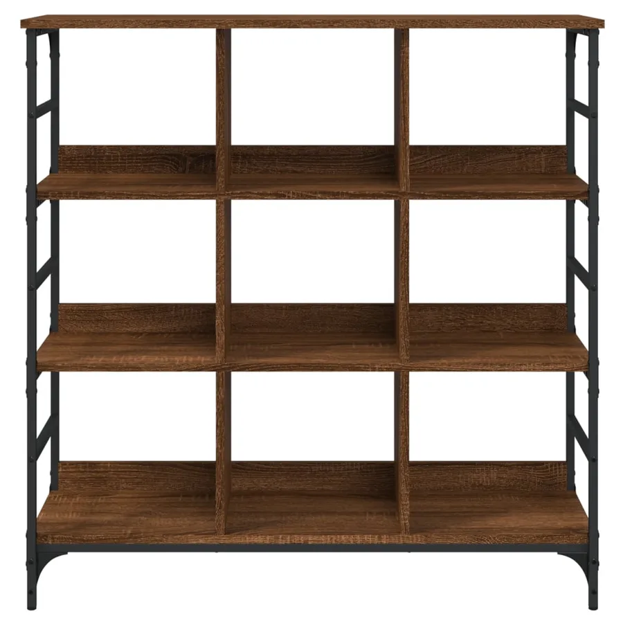 Buffet chêne marron 102x32x103,5 cm bois d'ingénierie - 4
