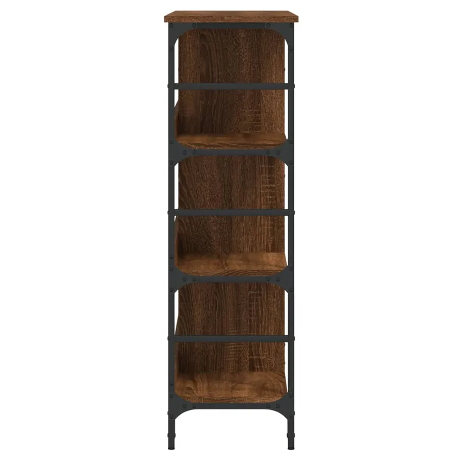 Buffet chêne marron 102x32x103,5 cm bois d'ingénierie - 5