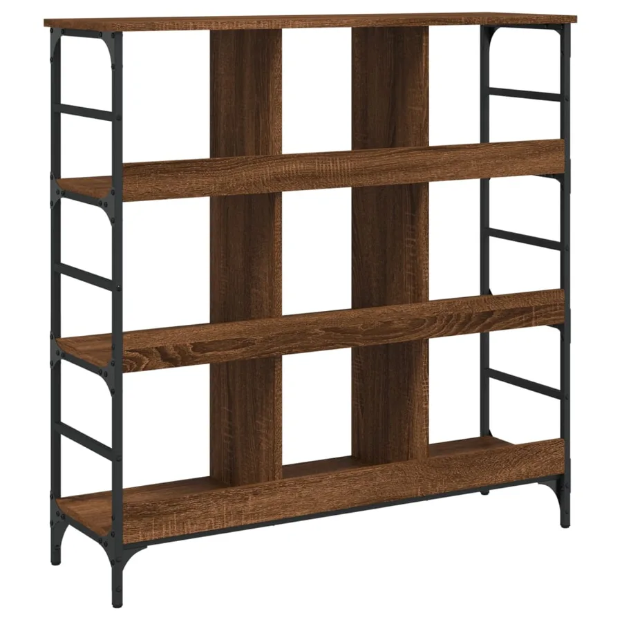 Buffet chêne marron 102x32x103,5 cm bois d'ingénierie - 6