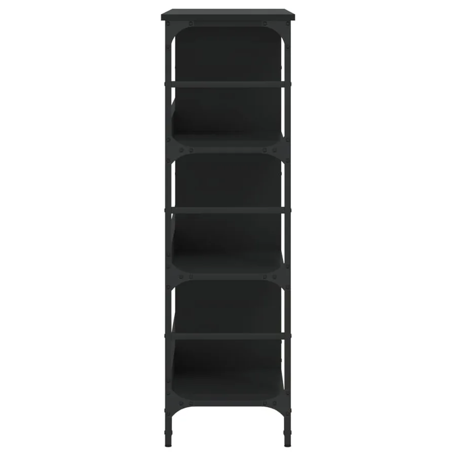 Buffet noir 102x32x103,5 cm bois d'ingénierie - 5