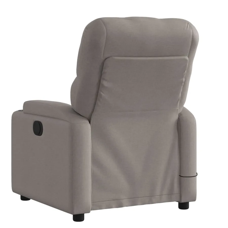 Fauteuil de massage inclinable Taupe Tissu - 4