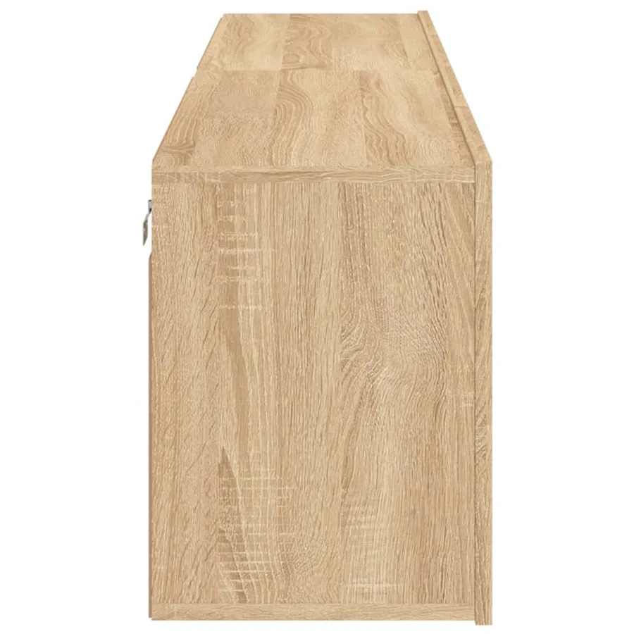 Meubles TV muraux 2 pcs chêne sonoma 80x30x41 cm - 8