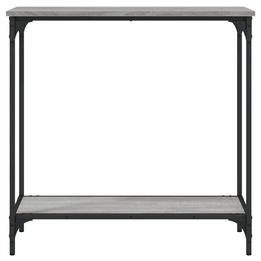 Table console sonoma gris 75x30,5x75 cm bois d'ingénierie - 4