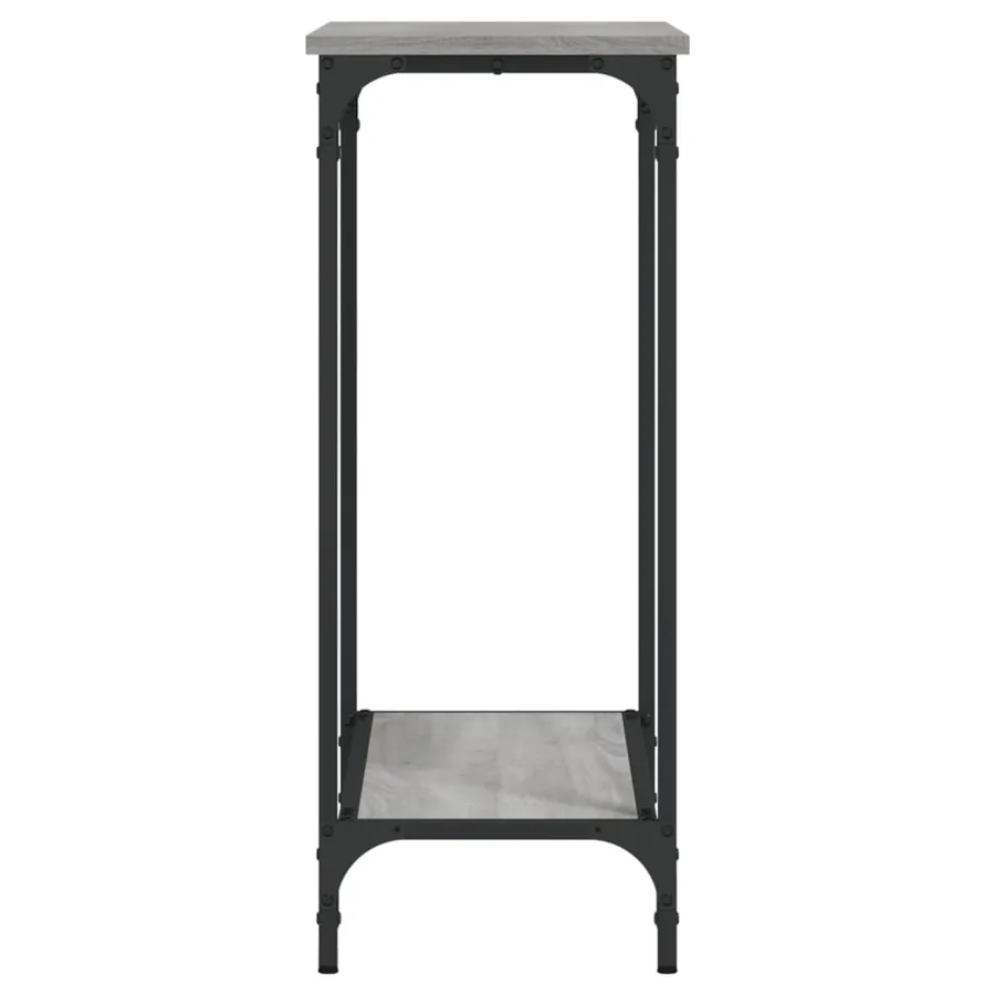 Table console sonoma gris 75x30,5x75 cm bois d'ingénierie - 5