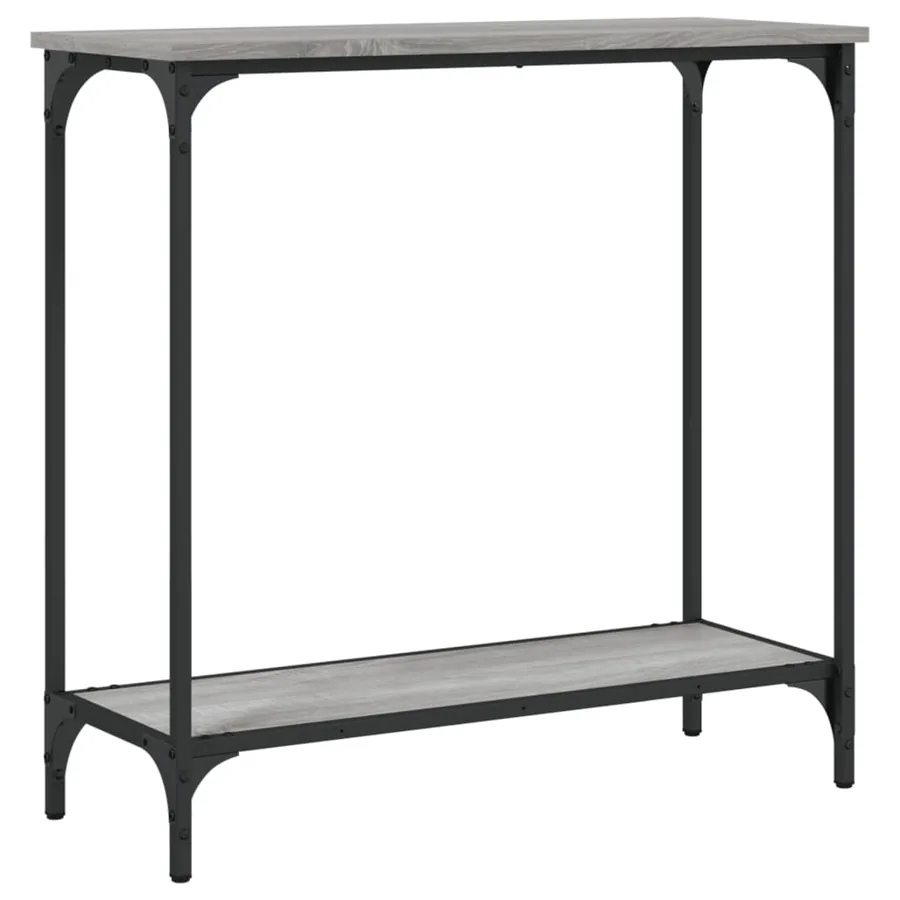 Table console sonoma gris 75x30,5x75 cm bois d'ingénierie - 6