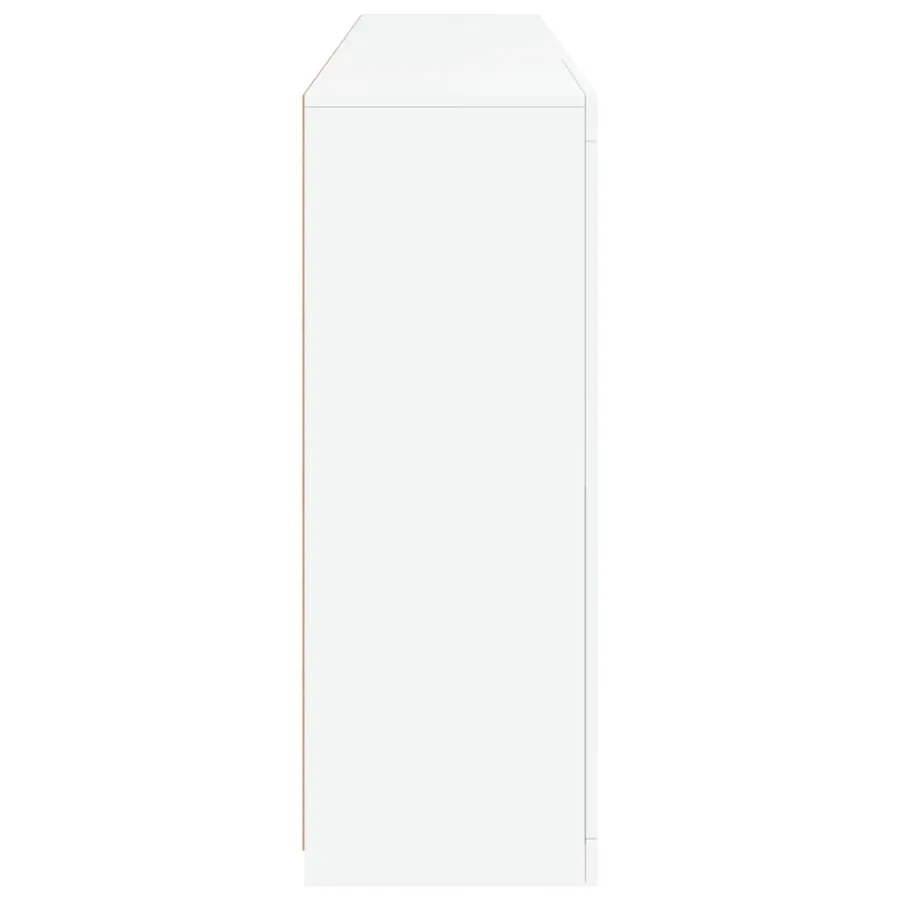 Buffet avec lumières LED blanc 181,5x37x100 cm - 7