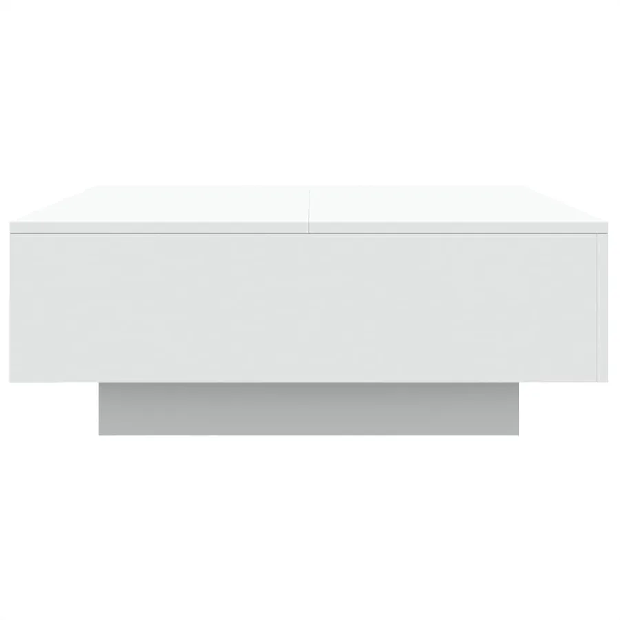 Table basse blanc 80x80x31 cm bois d'ingénierie - 5
