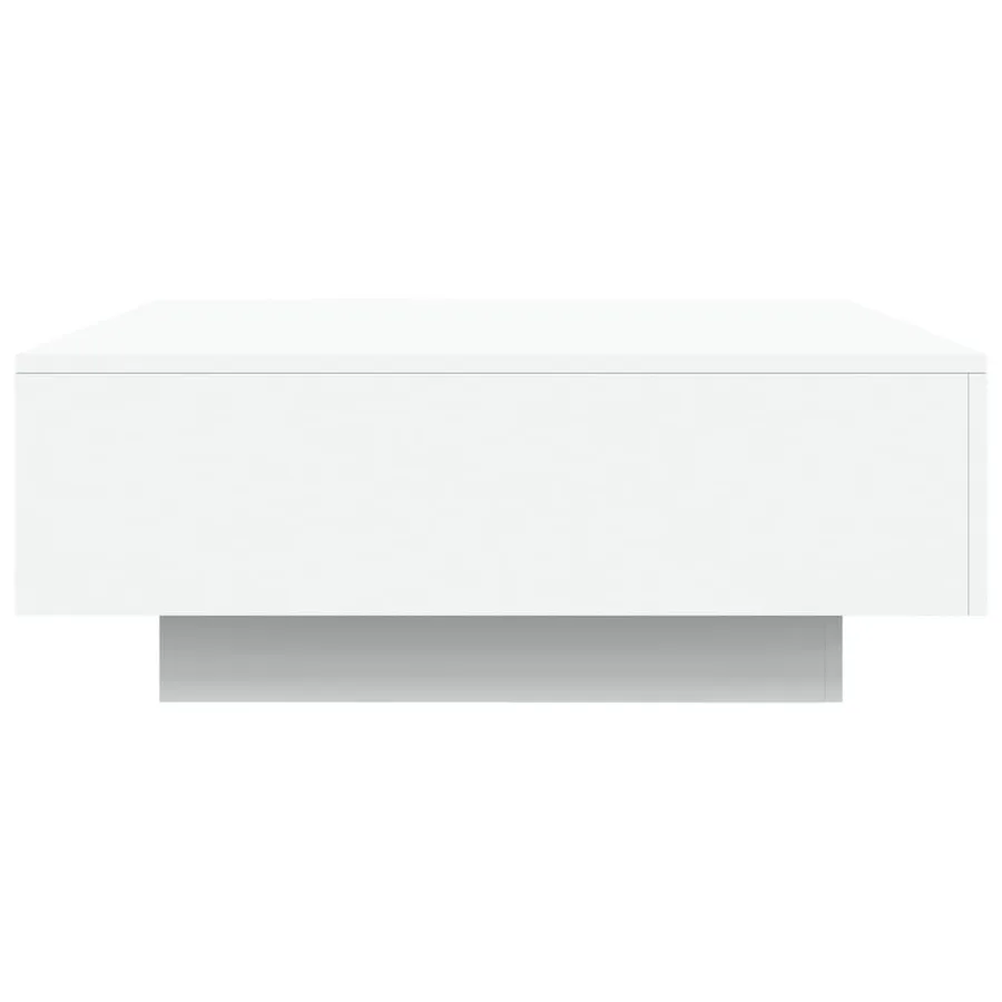 Table basse blanc 80x80x31 cm bois d'ingénierie - 6