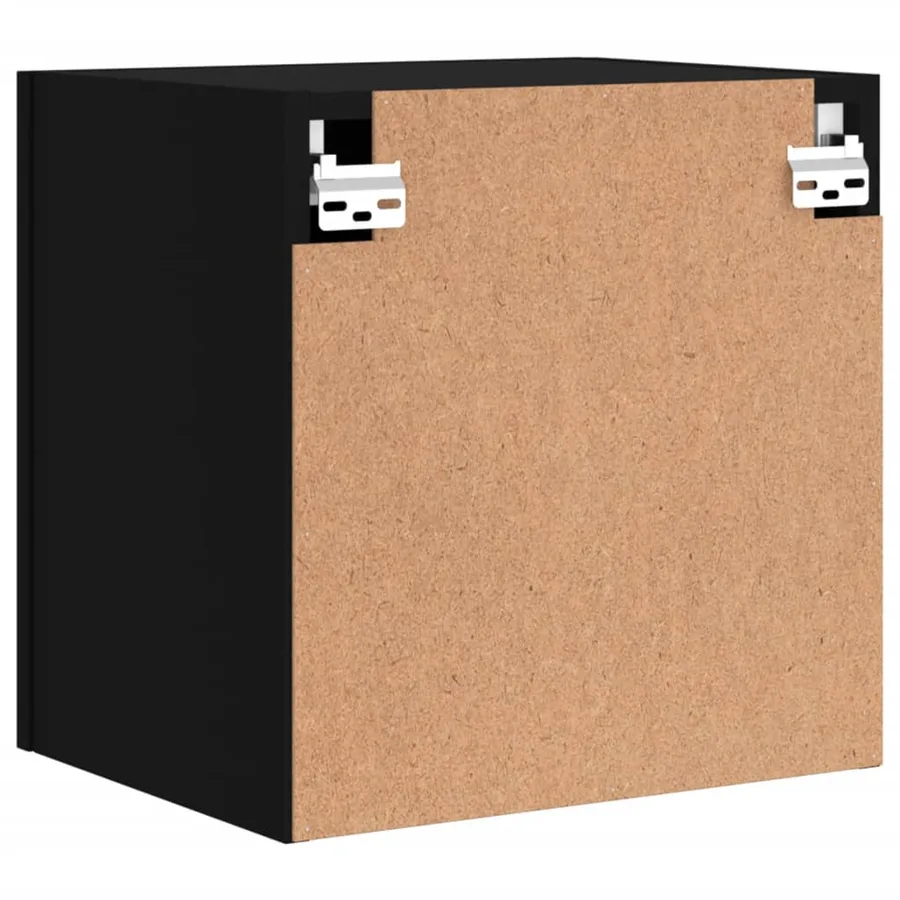 Meubles TV muraux 2 pcs noir 40,5x30x40 cm bois d'ingénierie - 10