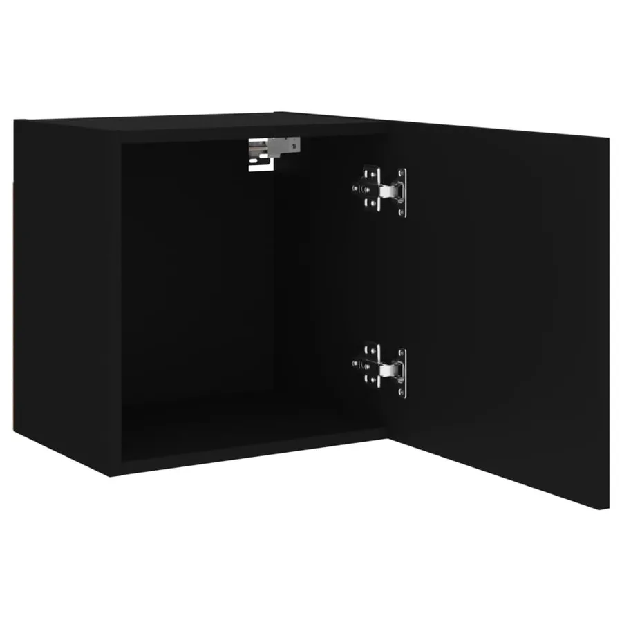 Meubles TV muraux 2 pcs noir 40,5x30x40 cm bois d'ingénierie - 7