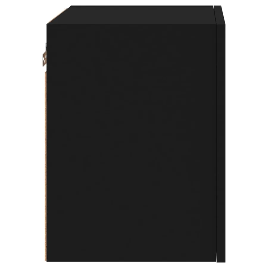 Meubles TV muraux 2 pcs noir 40,5x30x40 cm bois d'ingénierie - 9