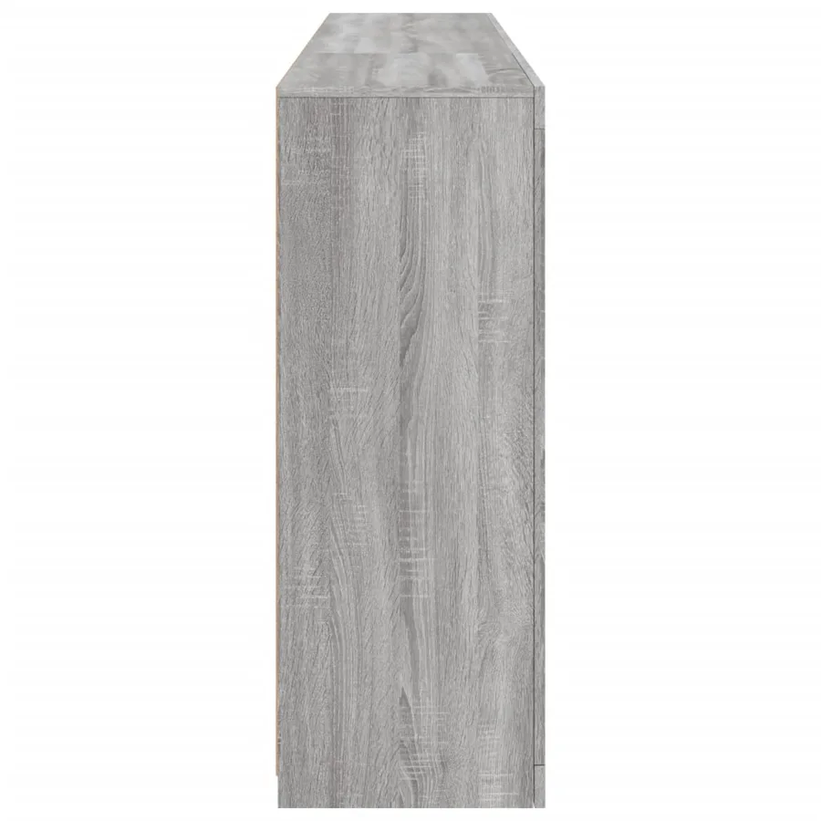 Buffet avec lumières LED sonoma gris 181,5x37x100 cm - 7