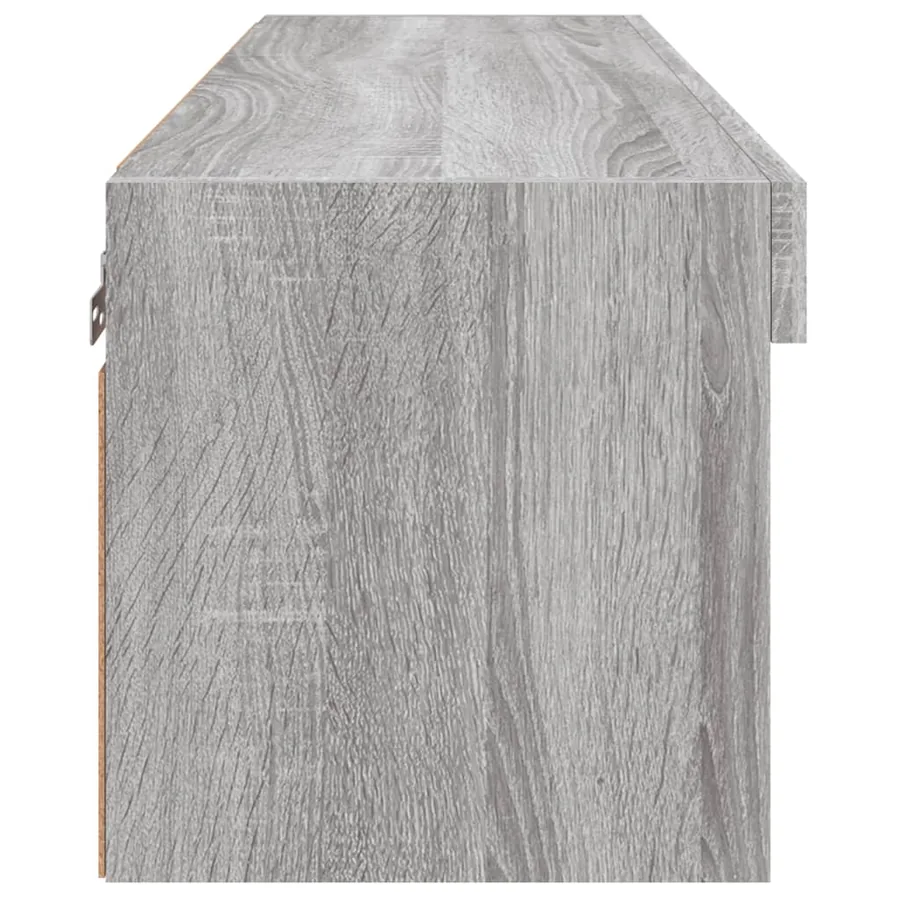 Meuble TV avec lumières LED sonoma gris 80x30x30 cm - 9