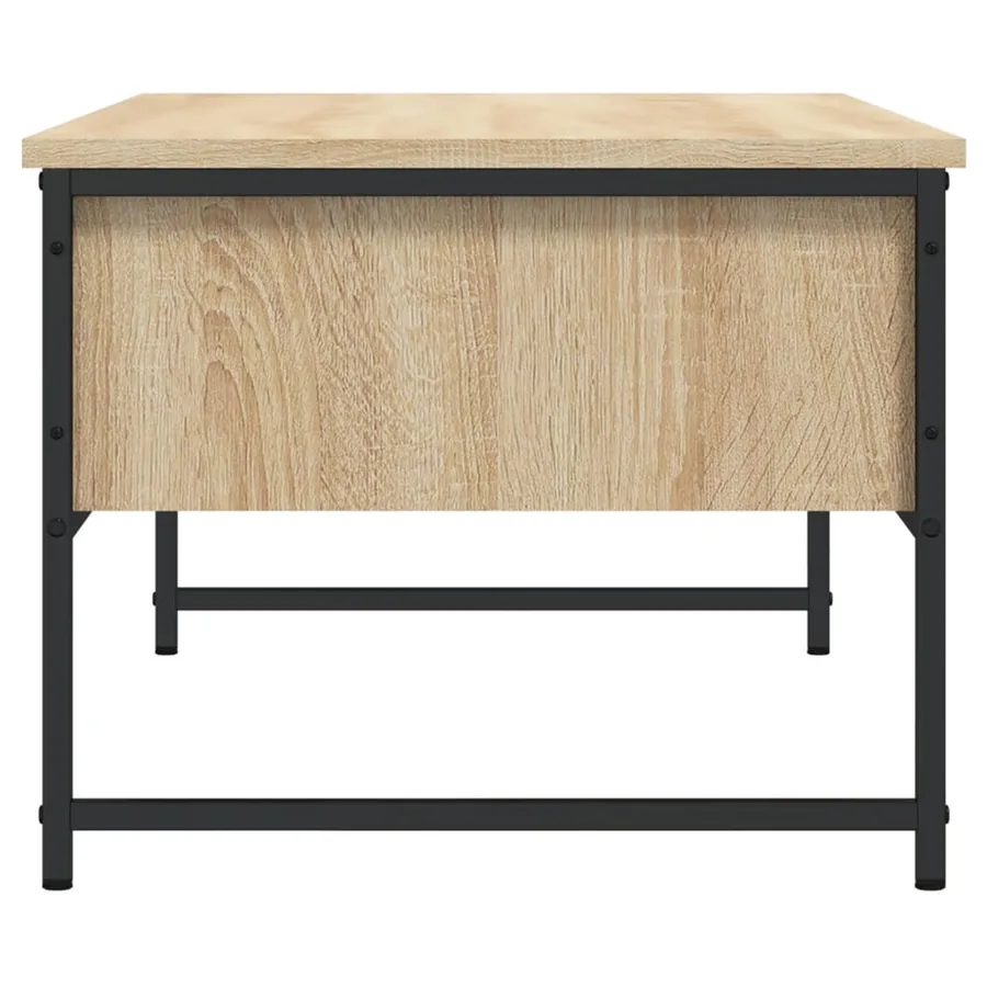 Table basse chêne sonoma 101x49x39,5 cm bois d'ingénierie - 7