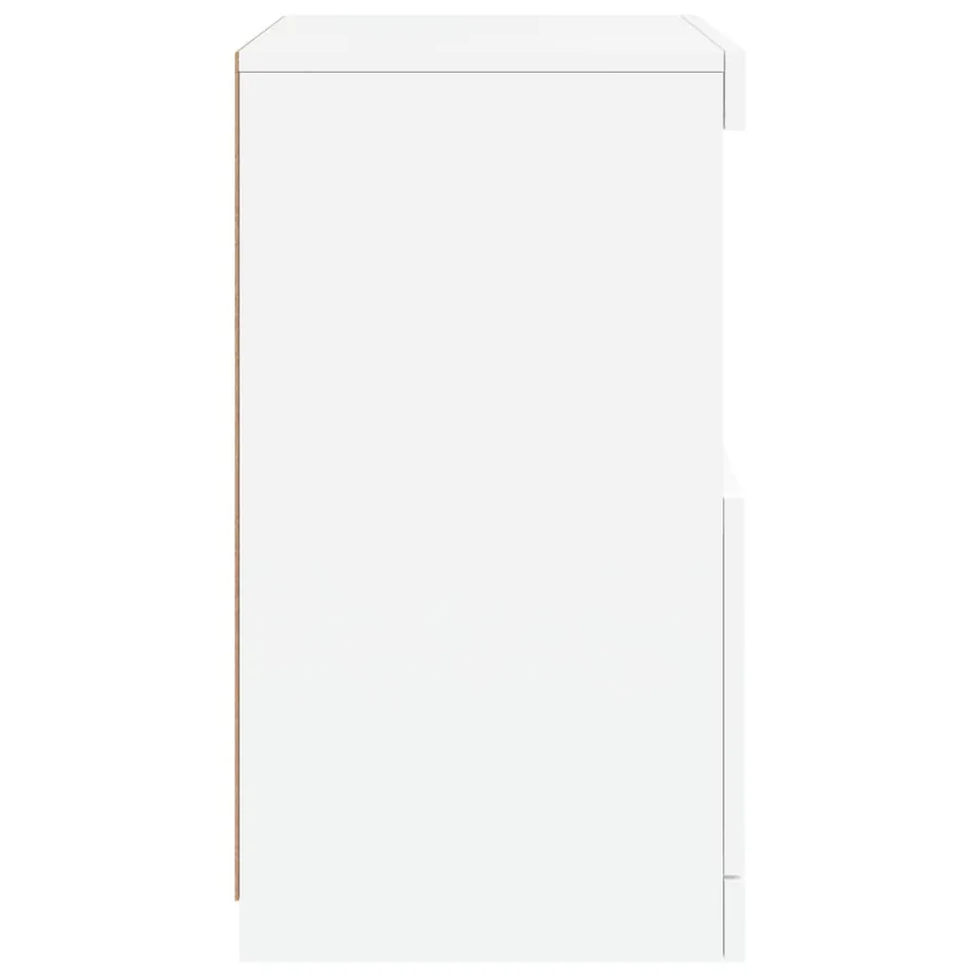 Buffet avec lumières LED blanc 41x37x67 cm - 8