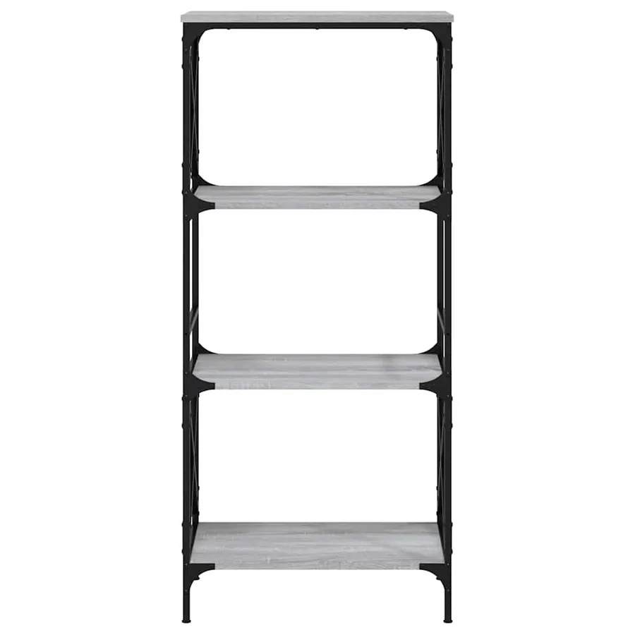 Bibliothèque à 4 niveaux sonoma gris 59x35x132 cm - 4