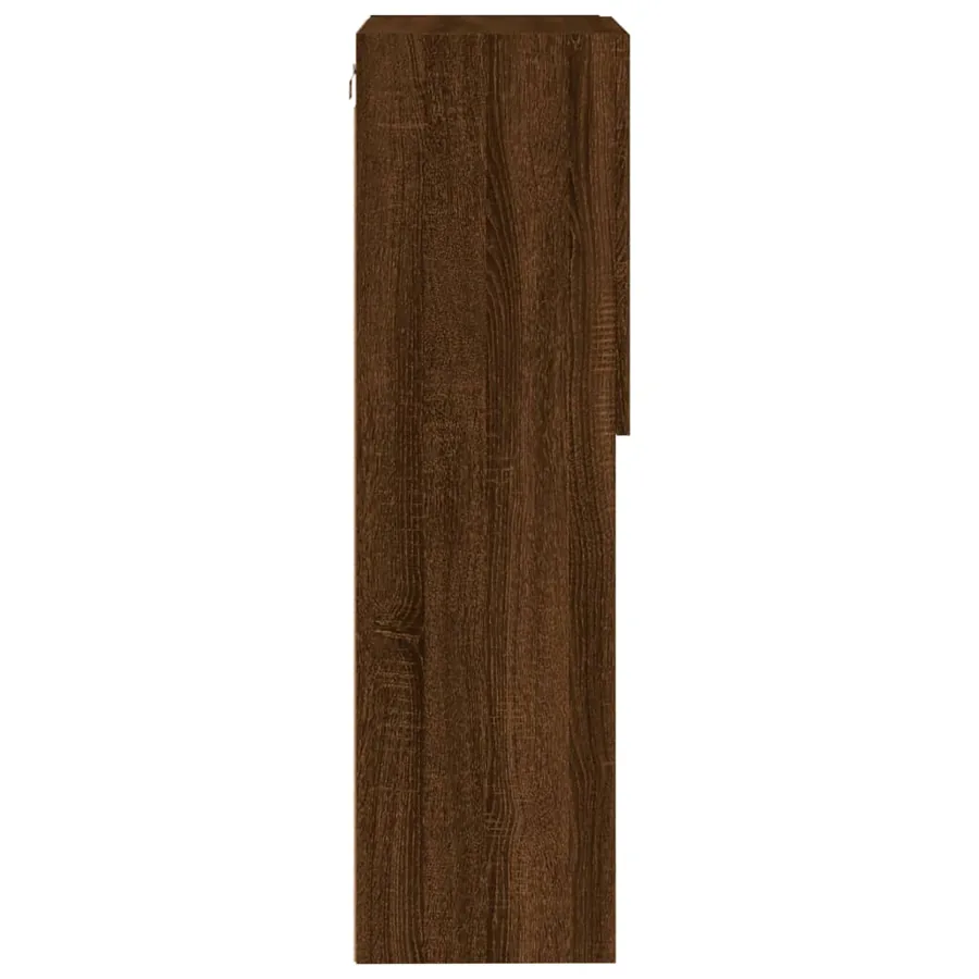 Meuble TV avec lumières LED chêne marron 40,5x30x102 cm - 10