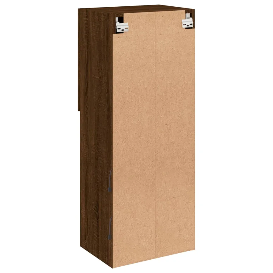 Meuble TV avec lumières LED chêne marron 40,5x30x102 cm - 11