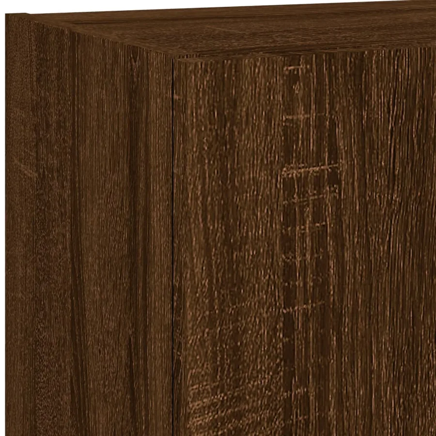 Meuble TV avec lumières LED chêne marron 40,5x30x102 cm - 13