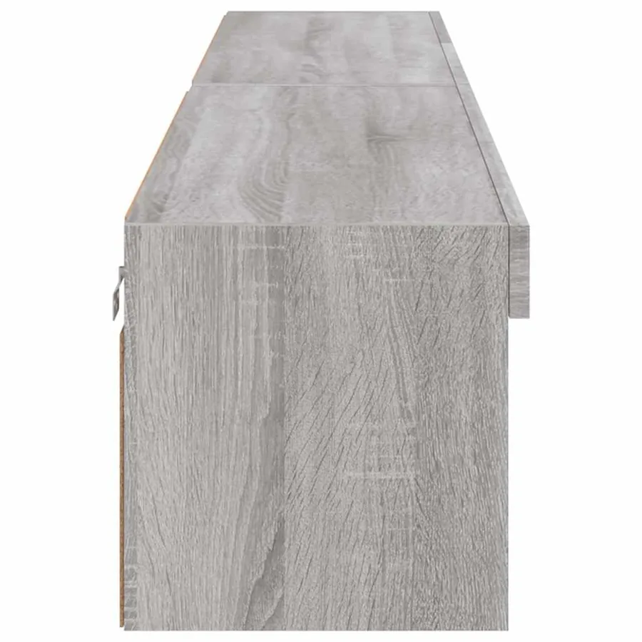 Meubles TV avec lumières LED 2 pcs sonoma gris 100x30x30 cm - 9