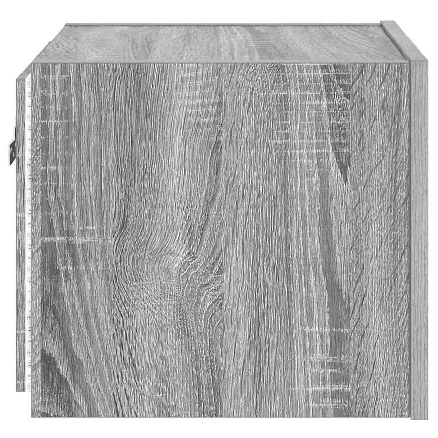 Meubles TV muraux et lumières LED 2pcs sonoma gris 30,5x35x30cm - 11