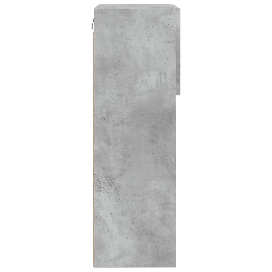 Meuble TV avec lumières LED gris béton 40,5x30x90 cm - 8