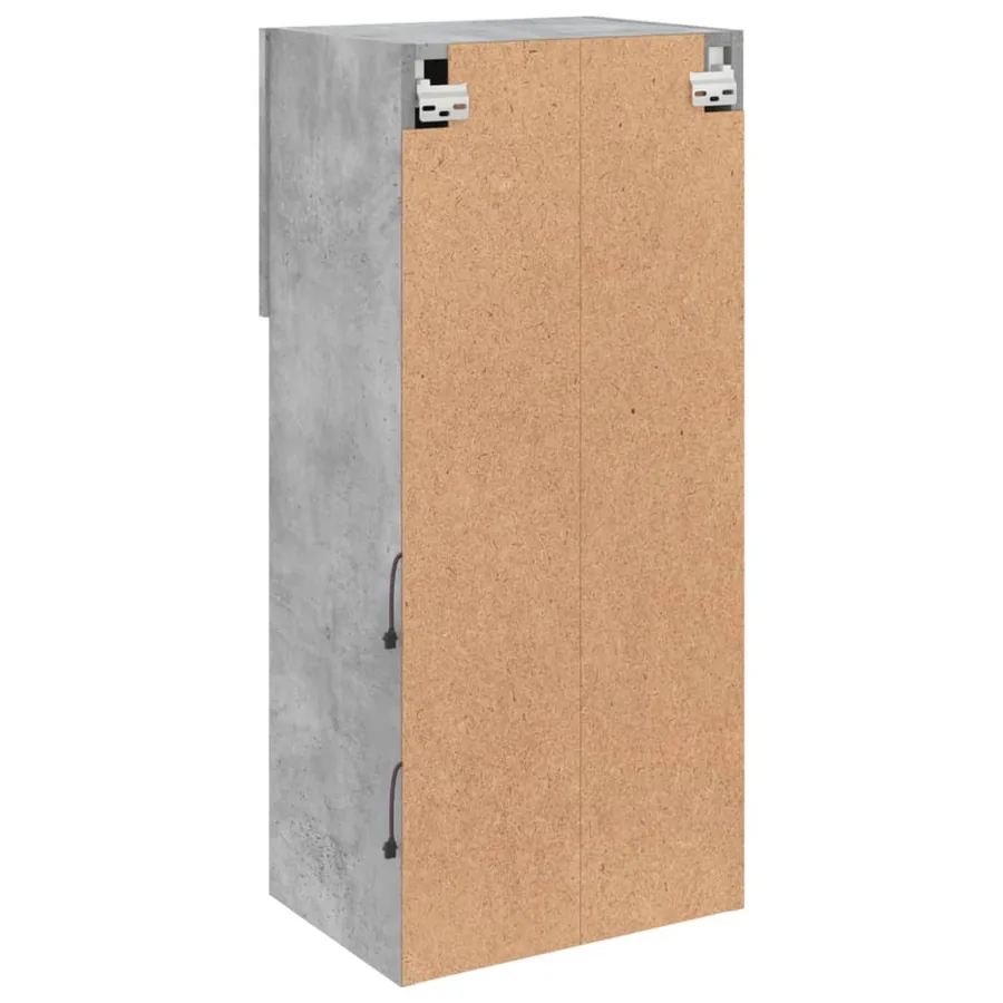 Meuble TV avec lumières LED gris béton 40,5x30x90 cm - 9