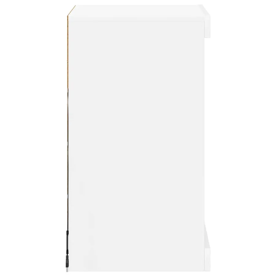 Buffet avec lumières LED blanc 41x37x67 cm - 7