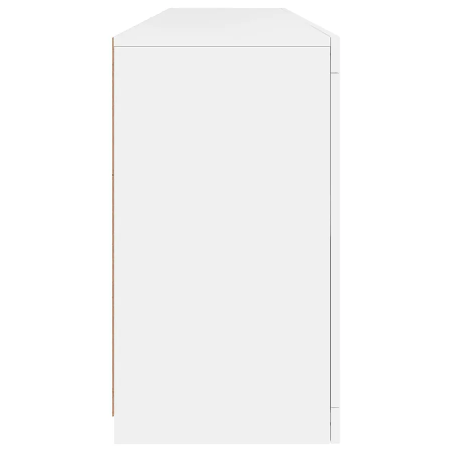 Buffet avec lumières LED blanc 164x37x67 cm - 8