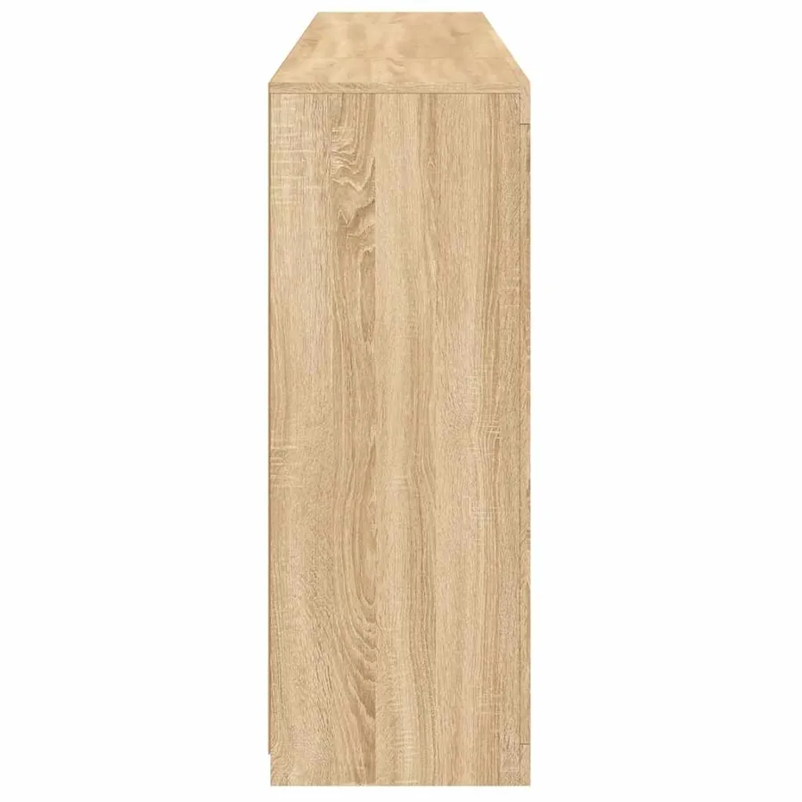 Buffets avec lumières LED 3 pcs chêne sonoma bois d'ingénierie - 9