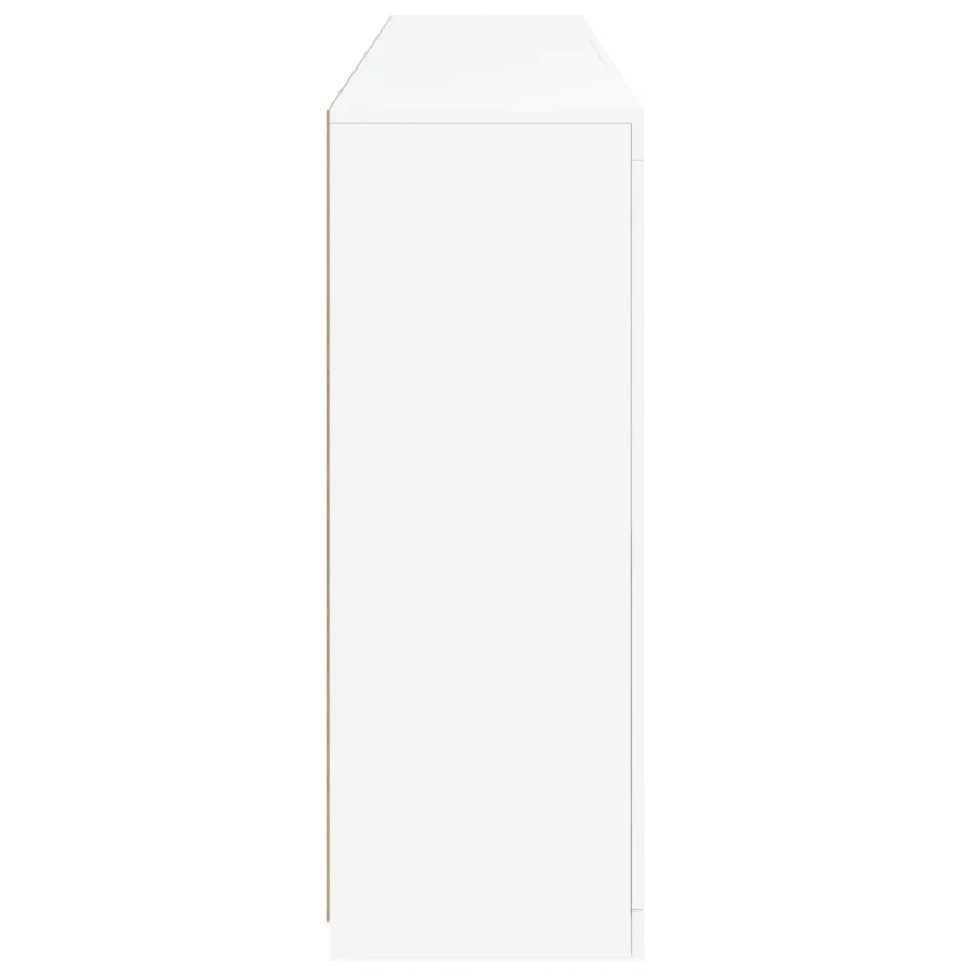 Buffet avec lumières LED blanc 181,5x37x100 cm - 7