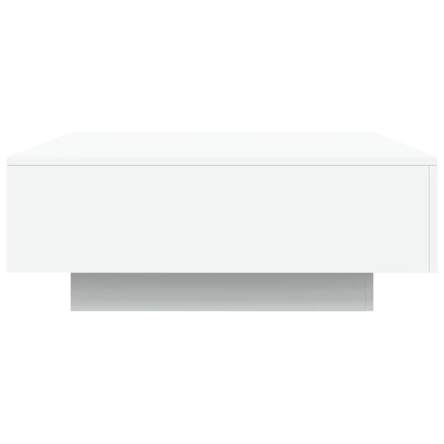 Table basse avec lumières LED blanc 80x80x31 cm - 7