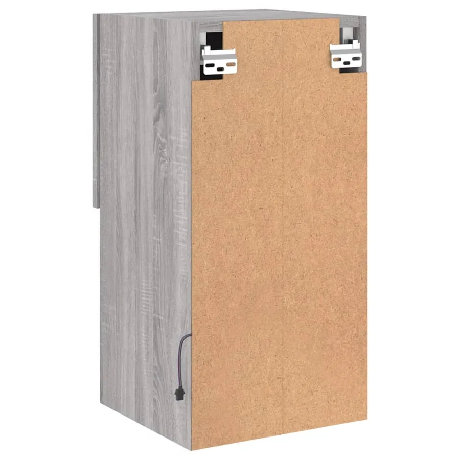 Meuble TV avec lumières LED sonoma gris 30,5x30x60 cm - 11