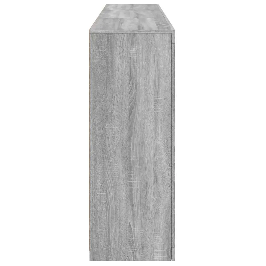 Buffet avec lumières LED sonoma gris 181,5x37x100 cm - 7