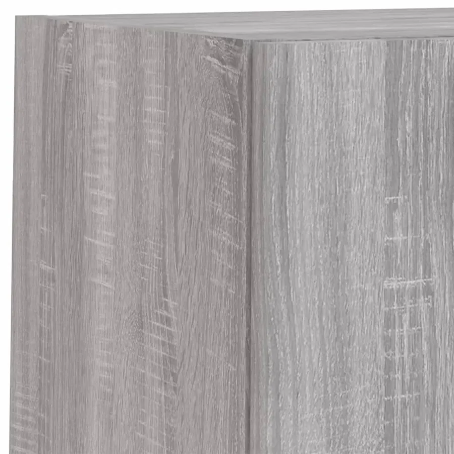 Unités murales TV avec LED 8 pcs gris sonoma bois d'ingénierie - 13
