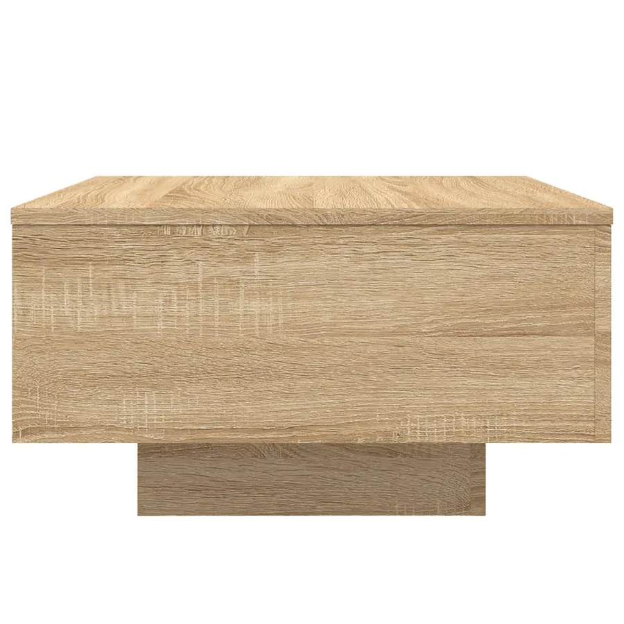 Table basse avec lumières LED chêne sonoma 55x55x31 cm - 7