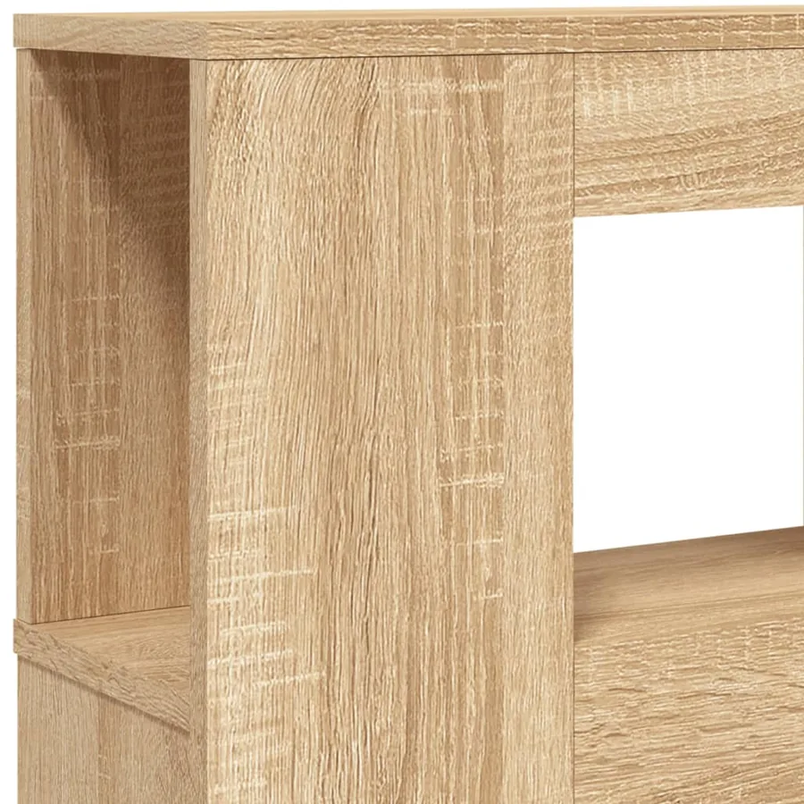 Tête de lit à LED chêne sonoma 140x18,5x103,5cm bois ingénierie - 9