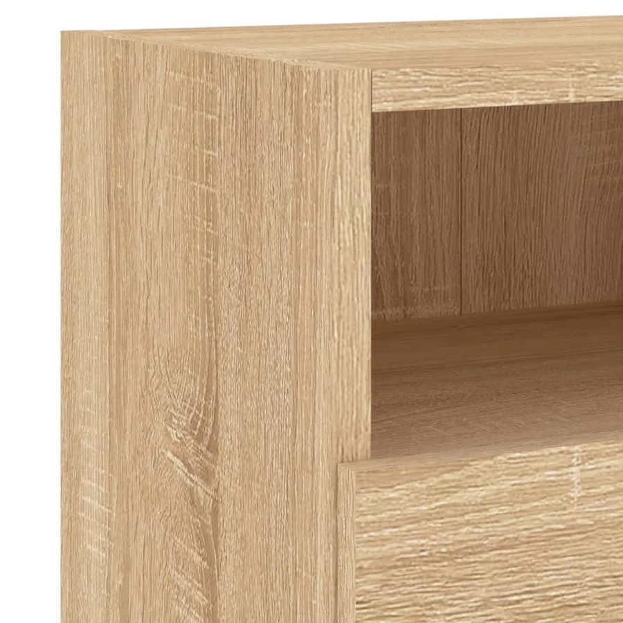 Meubles TV muraux 2 pcs chêne sonoma 60x30x30cm bois ingénierie - 11