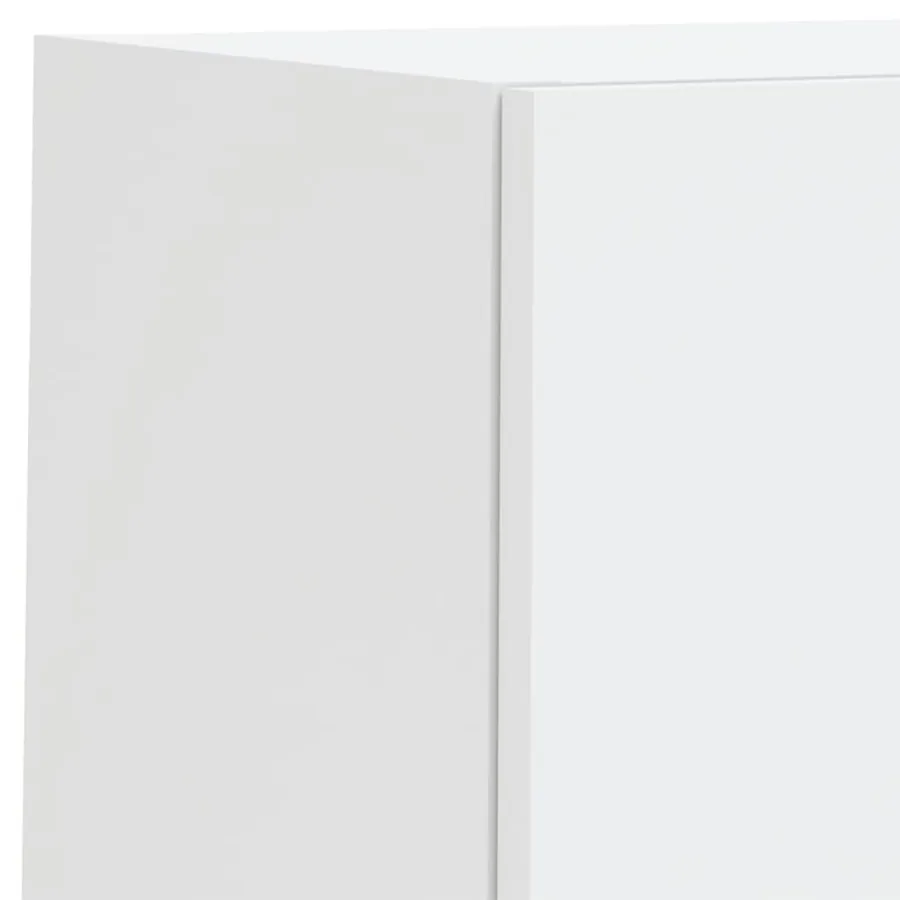 Meuble TV muraux 4 pcs avec lumières LED blanc - 11