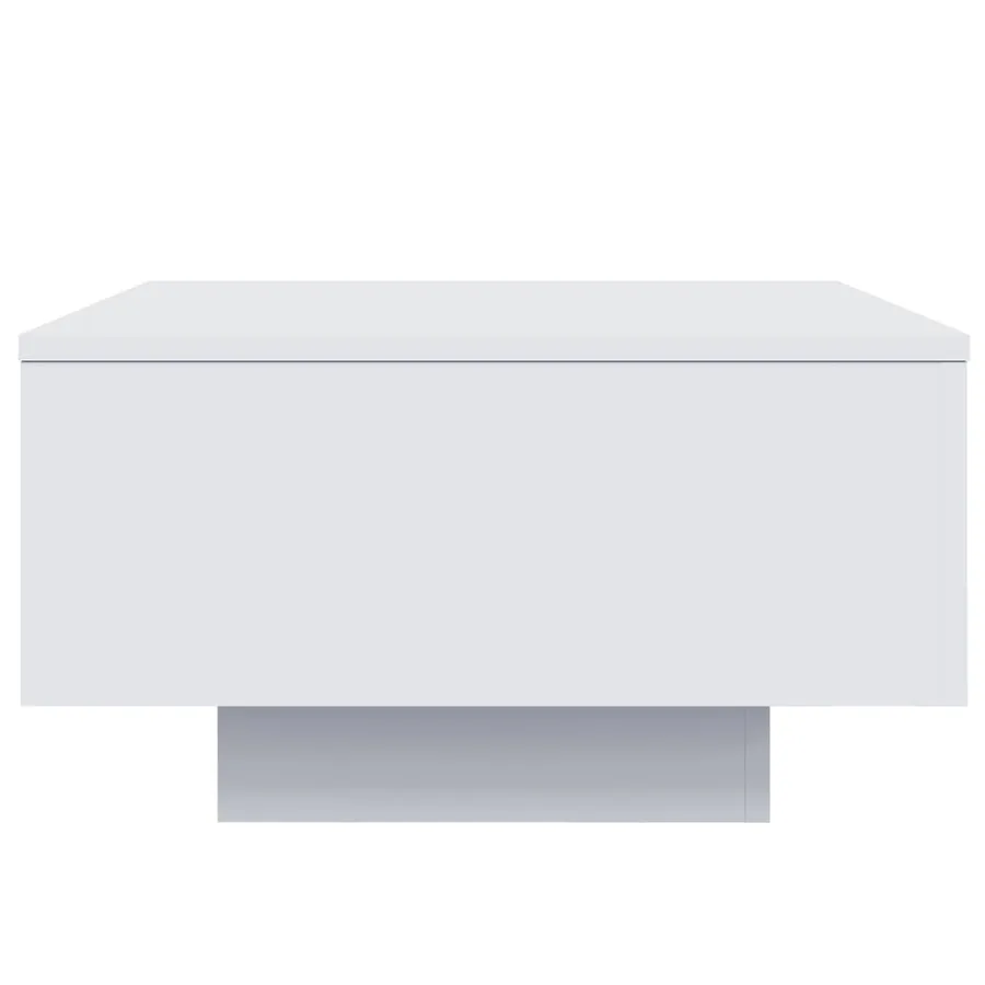 Table basse avec lumières LED blanc 55x55x31 cm - 7