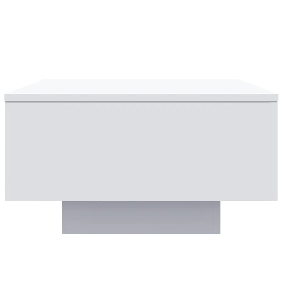 Table basse avec lumières LED blanc 55x55x31 cm - 8